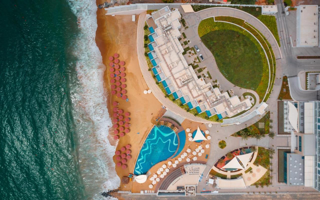 Royal M Al Aqah Beach Resort By Gewan Ngoại thất bức ảnh Aerial view of the resort