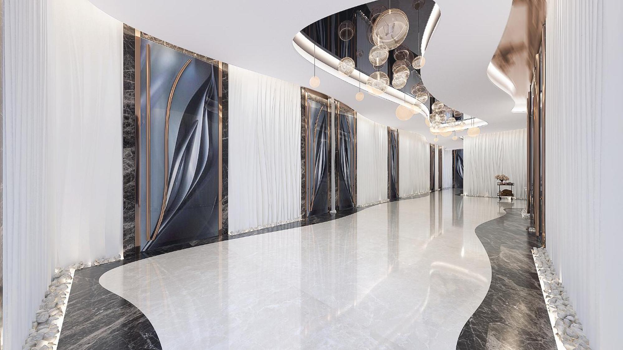 Royal M Al Aqah Beach Resort By Gewan Ngoại thất bức ảnh The interior of the hotel
